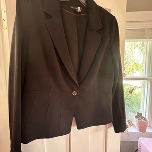 Simple black dress jacket